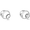 Legrand Batten Lamp Holder Plexo Directional Lighting Fixture, E27 or B22 Socket Base, Max 100W, Model 0 601 52