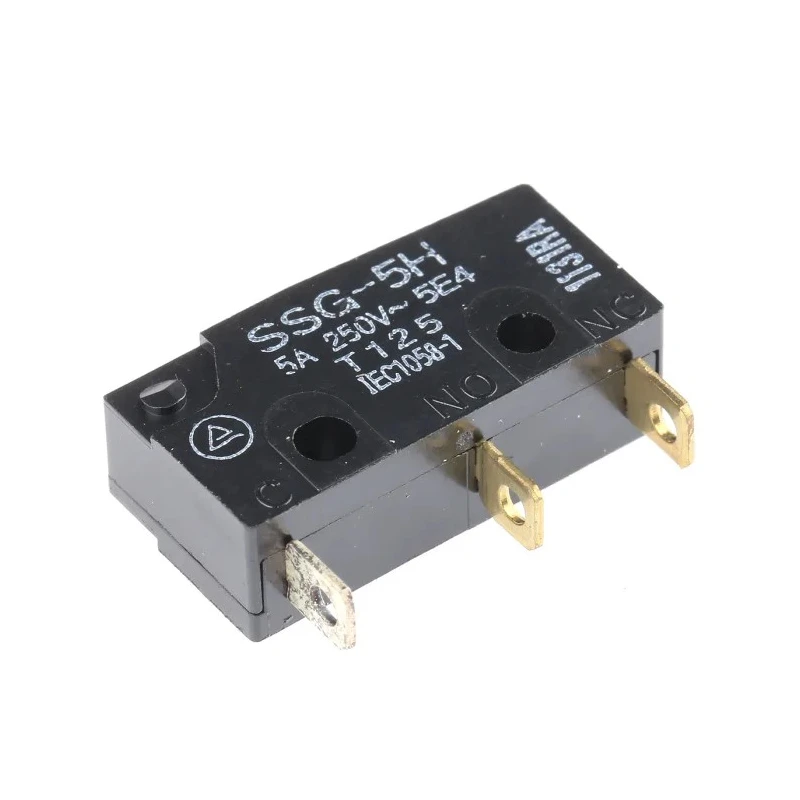 Omron Subminiature Pin Plunger Micro Switch, Solder Terminal, 5A, 250 V AC, 30 V DC, SPDT, IP40 SSG-5H
