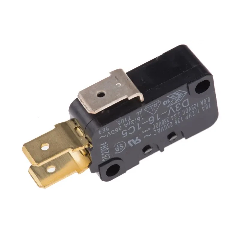 Omron Pin Plunger Micro Switch Tab Terminal 16A 250V AC/DC SPDT IP40 D3V-16-1C5