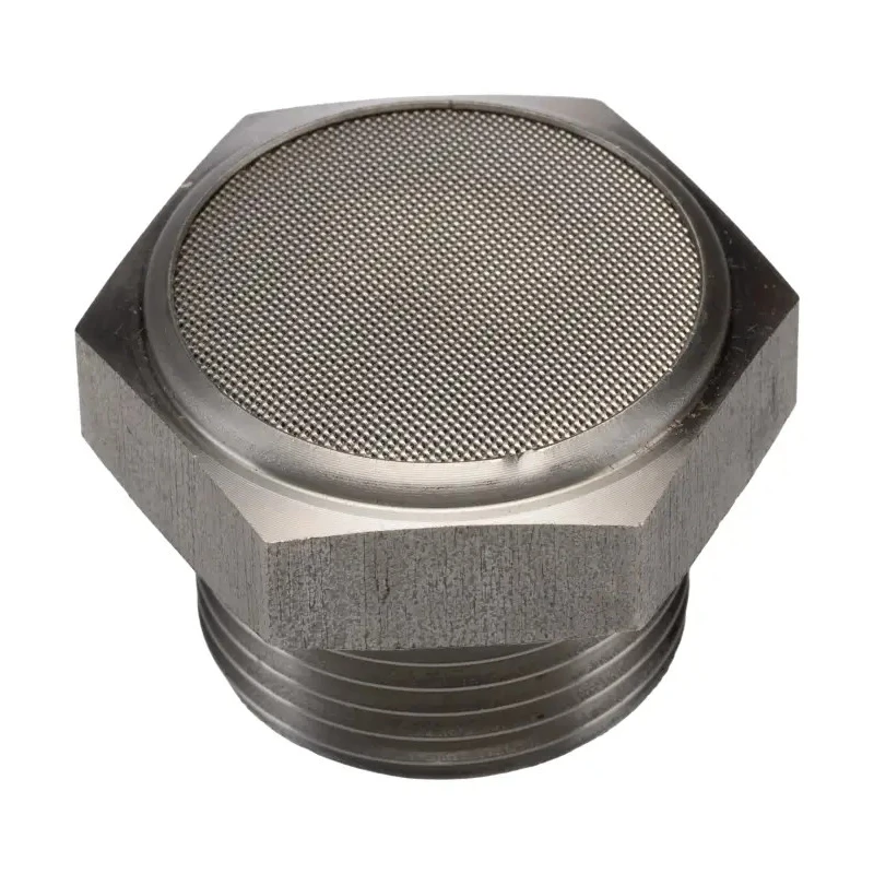 Legris Stainless Steel Pneumatic Silencer Threaded G1, 12 bar Pressure, 32 mm Length 0682 00 34