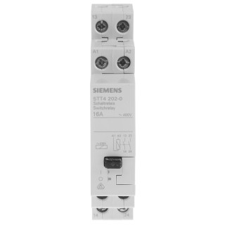 Siemens DIN Rail Power Relay 230V AC Coil 16A Switching Current DPST 5TT4202-0