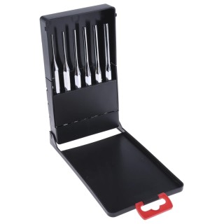 Facom 6-Piece Drift Punch Set, 9.52mm Shank Diameter, 150mm Overall Length, Nickel Chrome Molybdenum Vanadium Steel 626-1497