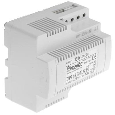 Comatec Linear DIN Rail Power Supply 230V AC Input 12V DC, 1 A Output 12 W TBD2