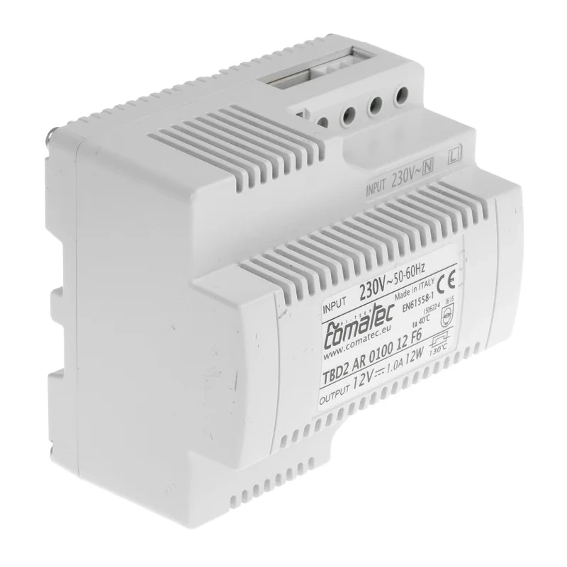 Comatec Linear DIN Rail Power Supply 230V AC Input 12V DC, 1 A Output 12 W TBD2