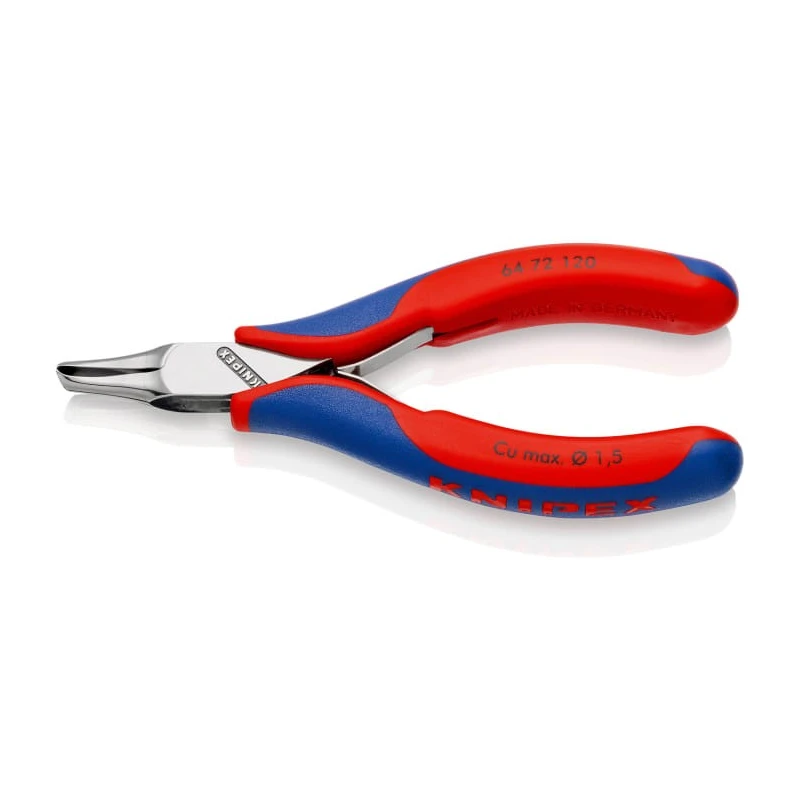 Knipex Small Bevel Oblique Cutter 120mm End Cutting Nipper, Special Tool Steel Jaw, Plastic Grip, Bi-Metal Handle 64 72 120