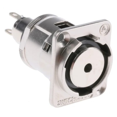 Switchcraft 3.5 mm Panel Mount Female Stereo Jack Connector Solder Termination EH35MMSSCPKG
