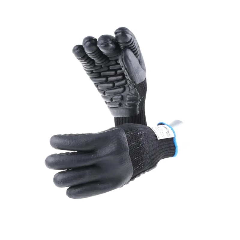 Polyco Healthline Tremor-Low Black Neoprene Foam Coated Work Gloves Size 9 2 Gloves 8763