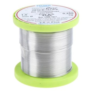 Felder Lottechnik Lead Free Solder Wire 1 mm Diameter Rosin Based Flux Core 227°C Melting Point 551894102037