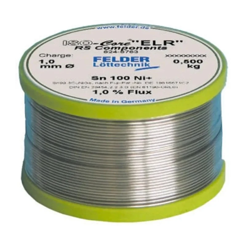 Felder Lottechnik Lead Free Solder Wire 1 mm Diameter Rosin Based Flux 227 °C Melting Point 5540941030 1037