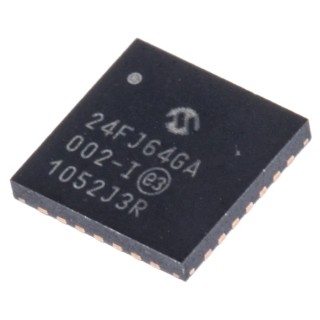 Microchip 16 bit PIC PIC24FJ Microcontroller 32 MHz 64kB FLASH 28-Pin QFN 