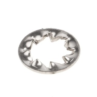 RS PRO Stainless Steel Plain Internal Tooth Shakeproof Washer M4, DIN 6798J 665-7309