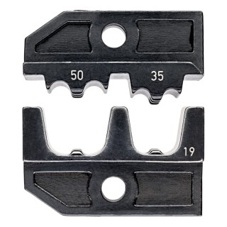 Knipex Coaxial Type Crimp Die Set for Ferrules Insulated 35-50 mm² 2 Ports Black 97 49 19 RS