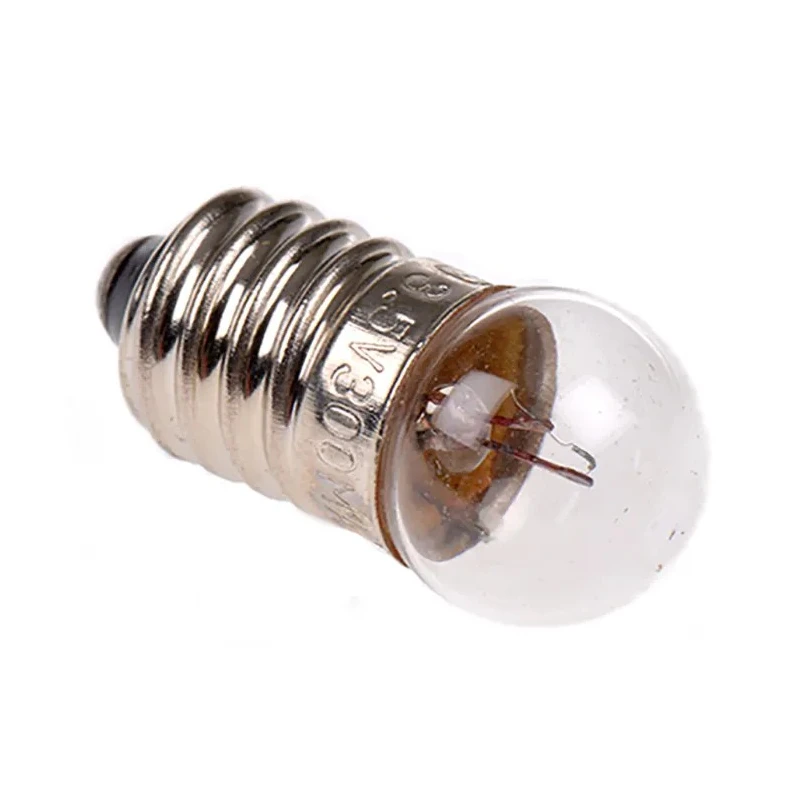 RS PRO Indicator Light Clear E10 Base 2.5V 300mA 11.5mm Diameter 25mm Length 30h Lifespan 655-9160