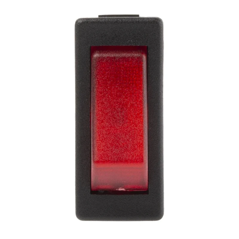 Arcolectric (Bulgin) Ltd Illuminated SPST On-Off Rocker Switch Panel Aluminium Housing Red Actuator 16A Contact C5503ALNAB