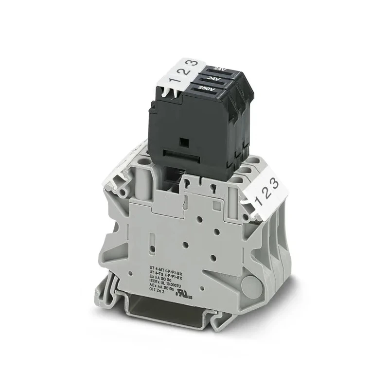 Phoenix Contact Disconnect Terminal Block Grey 0.14 mm² to 6 mm² Cable CSA 20A, 500V, 1-Level Screw UT 4-TG 3046142