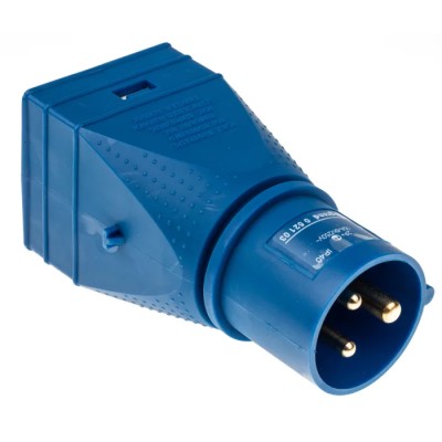 Legrand Industrial Power Connector Adapter 2P+PE 16A 230V Purple IP40 Straight IP40