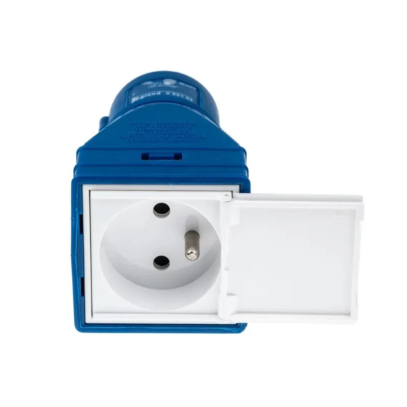 Legrand Industrial Power Connector Adapter 2P+PE 16A 230V Purple IP40 Straight IP40