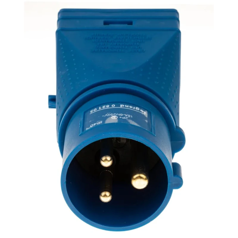 Legrand Industrial Power Connector Adapter 2P+PE 16A 230V Purple IP40 Straight IP40