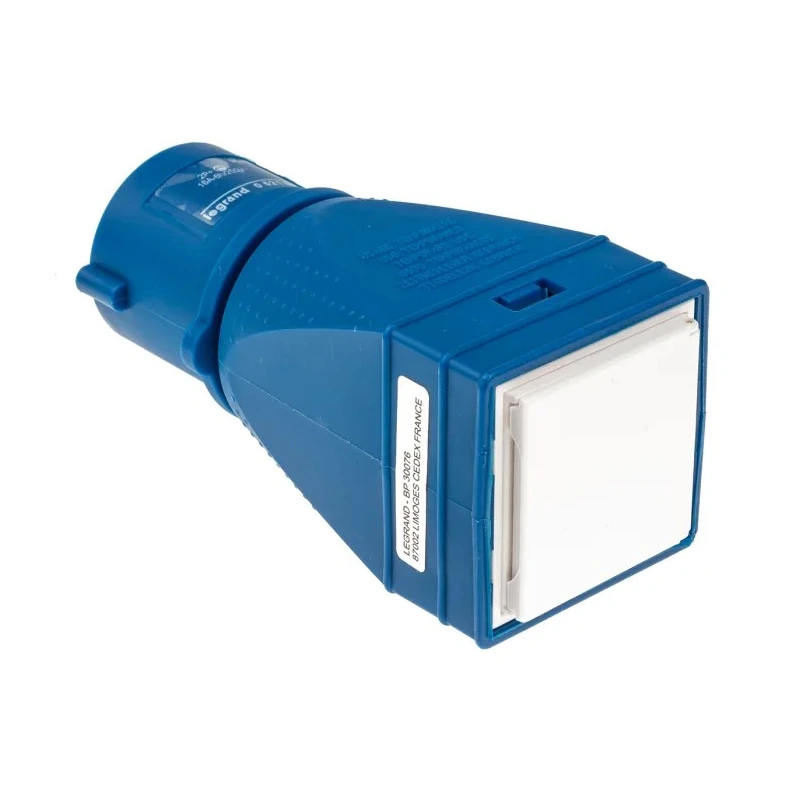 Legrand Industrial Power Connector Adapter 2P+PE 16A 230V Purple IP40 Straight IP40