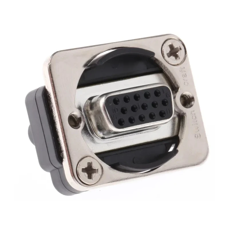 Switchcraft 15-Way D-Sub Adapter Panel Mount Straight Gold over Nickel Contacts EHHD15MF