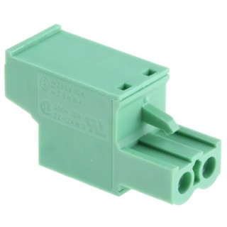 Phoenix Contact Pluggable Terminal Block 2-Contact 5.08 mm Pitch, 1 Row, 320 V, 12 A, Polyamide Housing 1777280