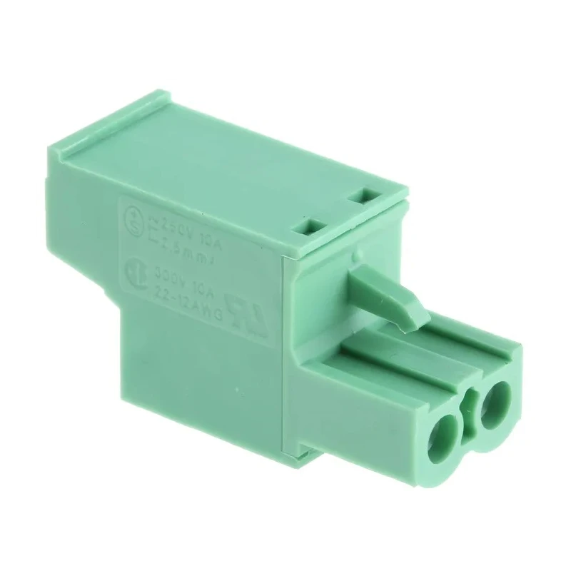 Phoenix Contact Pluggable Terminal Block 2-Contact 5.08 mm Pitch, 1 Row, 320 V, 12 A, Polyamide Housing 1777280