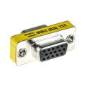 Switchcraft D-Sub Adapter 15-Way D-Sub Female to Female Panel Mount Brass Thumb Screw EHHD15FF