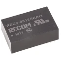 Recom DC/DC Converter Regulated Isolated 12V DC Output 250mA 3W PDIP24 Through Hole REC3