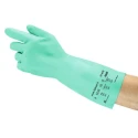 Ansell AlphaTec Solvex 37-675 Green Acrylic Gloves, Size 10, Nitrile Coating 37675100