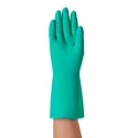 Ansell AlphaTec Solvex 37-675 Green Acrylic Gloves, Size 10, Nitrile Coating 37675100