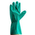 Ansell AlphaTec Solvex 37-675 Green Acrylic Gloves, Size 10, Nitrile Coating 37675100