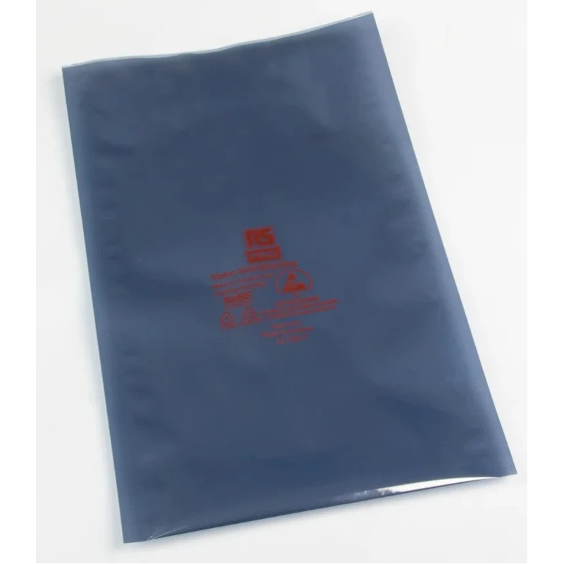 RS PRO Anti-Static Bag 457mm Width x 610mm Height Silver Heat Seal 100 Pack 287-7773