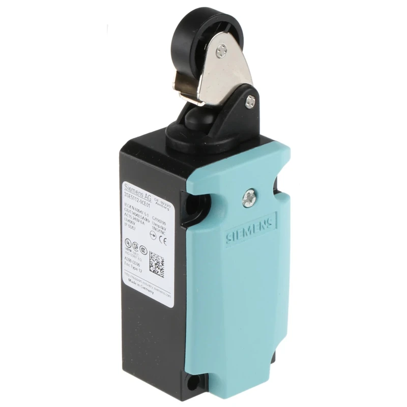 Siemens 3SE5 Series Roller Lever Limit Switch, 1 NO/1 NC, IP66 IP67, Metal Housing, 400V AC, 10A 3SE5112-0CE01