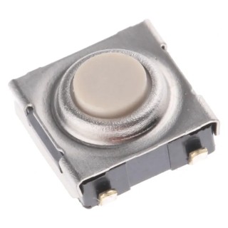 Omron Tactile Switch Plunger 0.5 mm SPST 50mA 250V AC 24V DC Through Hole B3FS-1002