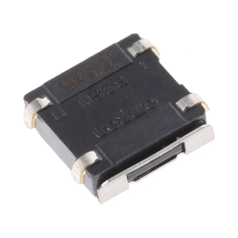 Omron Tactile Switch Plunger 0.5 mm SPST 50mA 250V AC 24V DC Through Hole B3FS-1002