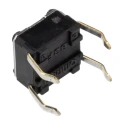 TE Connectivity IP00 Yellow Tactile Switch Plunger 0.9 mm SPST 50mA 24 V dc Through Hole B3F-1002