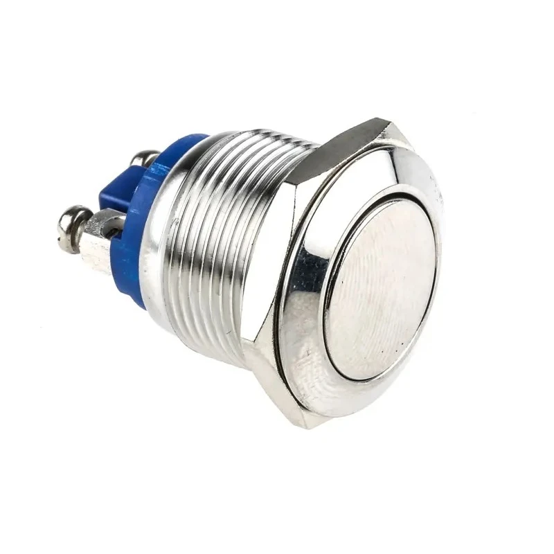 EOZ Push Button Switch Momentary Panel Mount 19.2 mm Cutout SPST IP65 36V dc 250V ac R19FFSSTAG