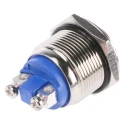EOZ R Series Push Button Switch Momentary Panel Mount 19.2 mm Cutout SPST IP65 36 V dc R19FRNSTAG