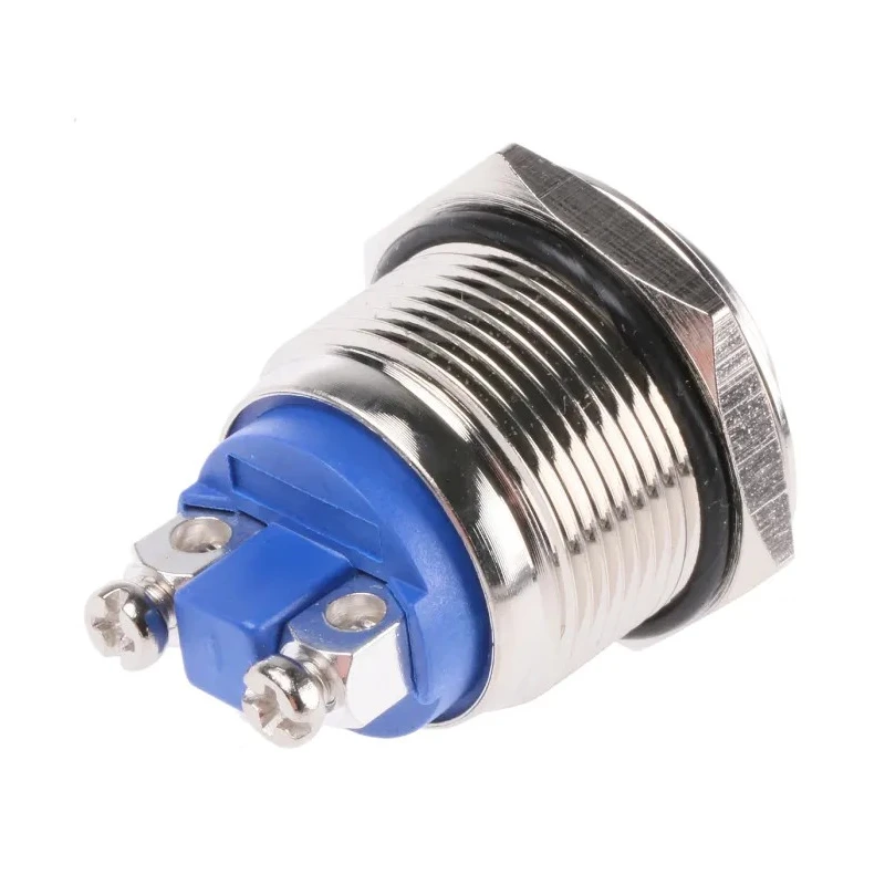 EOZ R Series Push Button Switch Momentary Panel Mount 19.2 mm Cutout SPST IP65 36 V dc R19FRNSTAG
