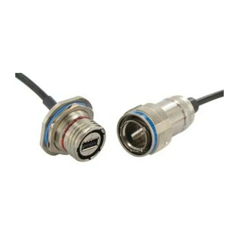 Amphenol Socapex USB 2.0 Female USB Type A to Female USB Type A USB Cable Black 300mm USBFTVX2SA2N03A