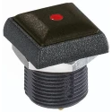 APEM IR Series Illuminated Momentary Push Button Switch Panel Mount 14.8 mm Cutout SPST Red LED IP67 48V dc 250V IRC3S422LOS