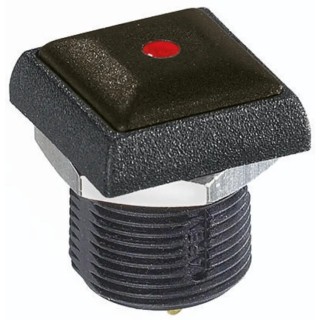 APEM IR Series Illuminated Momentary Push Button Switch Panel Mount 14.8 mm Cutout SPST Red LED IP67 48V dc 250V IRC3S422LOS