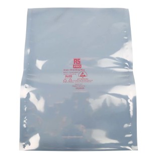 RS PRO Anti-Static Static Shielding Bag 203mm Width x 305mm Height Silver Heat Seal 287-8221