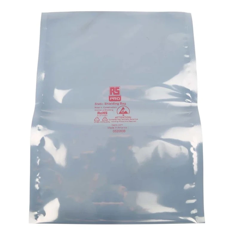 RS PRO Anti-Static Static Shielding Bag 203mm Width x 305mm Height Silver Heat Seal 287-8221