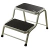 RS PRO 2 Tread Rubber Steel Steps Tubular Framed Mobile Safety Steps 0.38m Platform Height White 669-3715