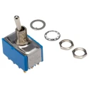 APEM Panel Mount Toggle Switch, On-On, 4PDT, Solder Lug Terminal, 24 V dc, 250 V ac 5666CDB
