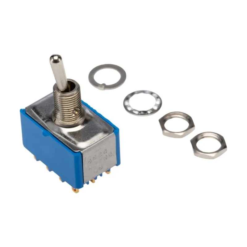 APEM Panel Mount Toggle Switch, On-On, 4PDT, Solder Lug Terminal, 24 V dc, 250 V ac 5666CDB