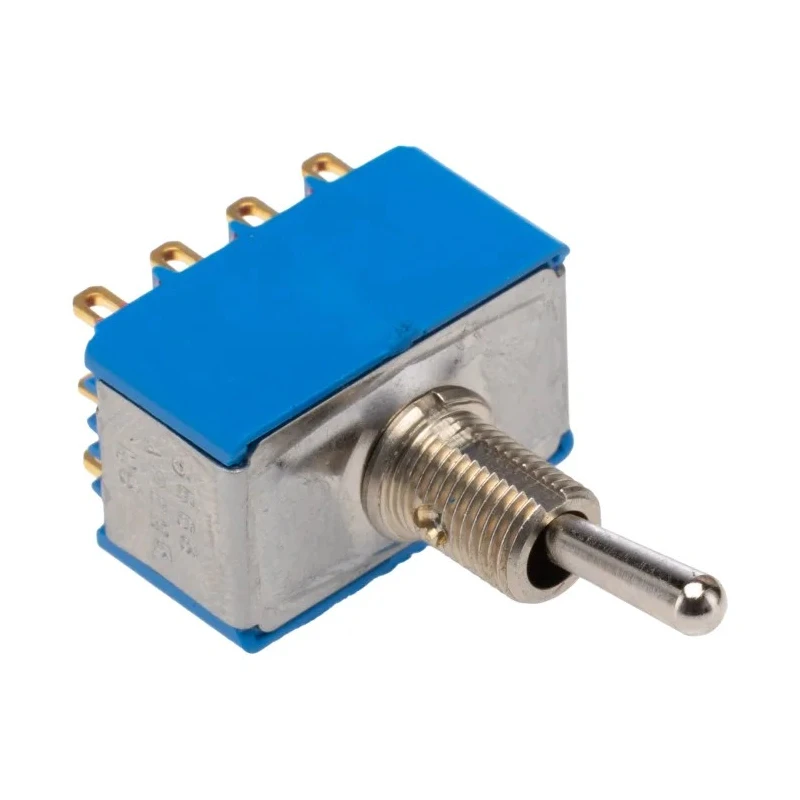 APEM Panel Mount Toggle Switch, On-On, 4PDT, Solder Lug Terminal, 24 V dc, 250 V ac 5666CDB