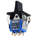 APEM DPDT On-Off-On (On)-Off-(On) Rocker Switch Panel 7000 Series 12.5 x 15 mm Cutout 6A 30V DC 7647AD+U1202+U702