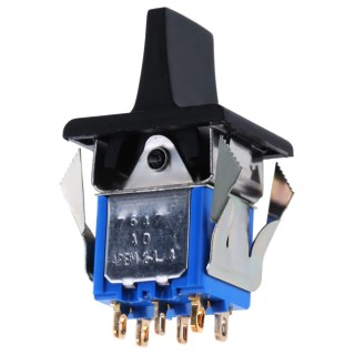 APEM DPDT On-Off-On (On)-Off-(On) Rocker Switch Panel 7000 Series 12.5 x 15 mm Cutout 6A 30V DC 7647AD+U1202+U702